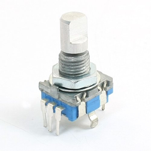 5-Pin D Schaft 20 Nummern Detents 360 Grad Rotary Encoder w Push Button de