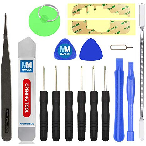 MMOBIEL 16 in 1 Universal Reparatur Schraubendreher Werkzeug Set Schraubenzieher Saugnapf für Smartphones PSP Nintento und andere Kleingeräte