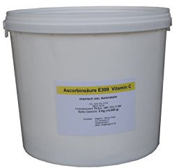 5 Kg L-Ascorbinsäure Vitamin C im Eimer, Lebensmittelqualität E300, feinkristalin