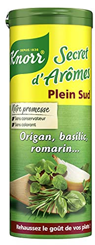 Knorr Assaisonnement en poudre, Herbes Aromatiques, Aromates en poudre saveurs du Sud, 60g