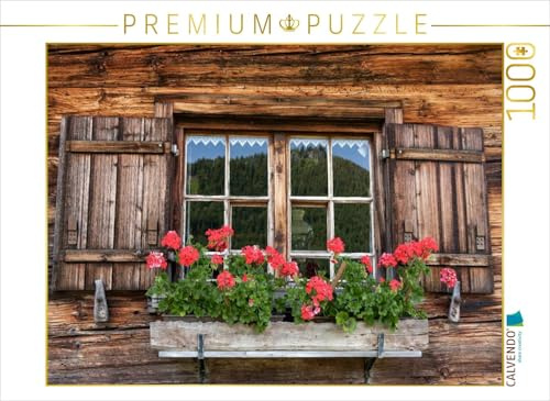 CALVENDO Puzzle Fenster der Alpe Gschwender Berg | 1000 Teile Lege-Größe 64 x 48 cm Foto-Puzzle für glückliche Stunden