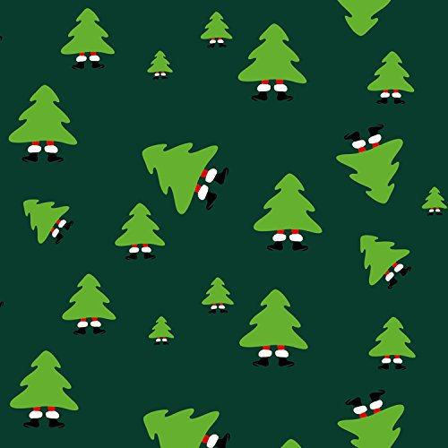 Weihnachtsgeschenkpapier Merry Christmas Grün - 3er Set