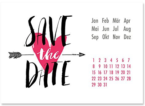 ClipDealer Edition 10 Save the date Karten für Hochzeit, Hochzeitsdatum, Bekanntmachung, Mitteilung, Terminplanung