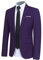 Allthemen Blazer da Uomo Slim Fit Formale Giacca da Abito One Button Monopetto Casual Tuxedo Suit Giacche Smart Blazer Viola M