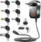 PChero Alimentatore Universale 30W AC/DC con 6 Prese DC e una Porta USB, 3V-12V Tensione Regolabile