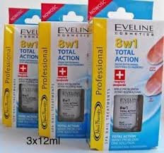 Eveline TA 8 in 1 Intensive Nail Conditioner 3 x 12 ml