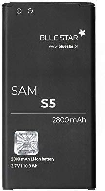 Bluestar Akku Ersatz kompatibel mit Samsung Galaxy S5 2800 mAh SM-G900 Austausch Batterie Accu EB-BG900BBC
