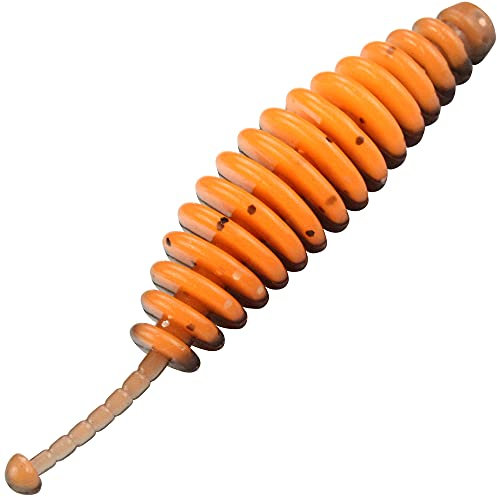 FTM Omura Baits Kong 5,5cm 1,6g - 10 Forellenköder, Geschmack:Kadaver, Farbe:neon orange-schwarz