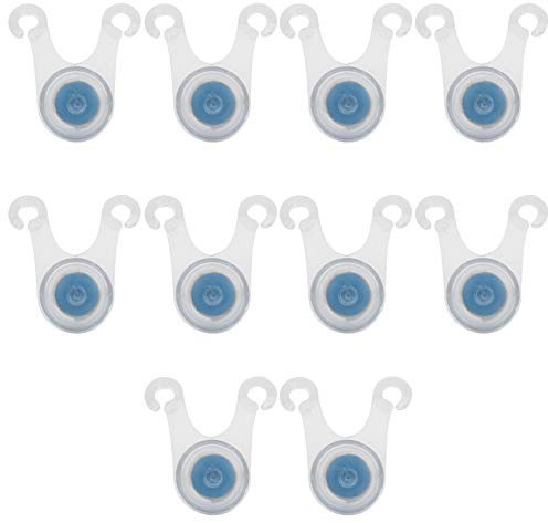 10 Stück Silikon LED Camping Hängelampe Outdoor Camp Zelt Warnleuchten(Blau