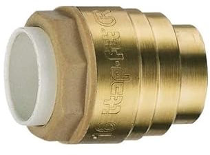 Raccord cuivre à clipser, bouchon 18 mm, PUSH IT sans soudure