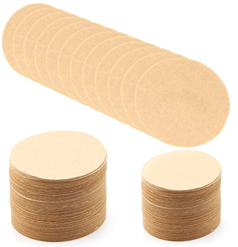 AIEX 700 Pièces Filtre à Café en Papier Non Blanchi Filtres à Café Ronds de Remplacement Convient aux Cafetières et Machines à Expresso Aerobie (6,4cm de Diamètre)