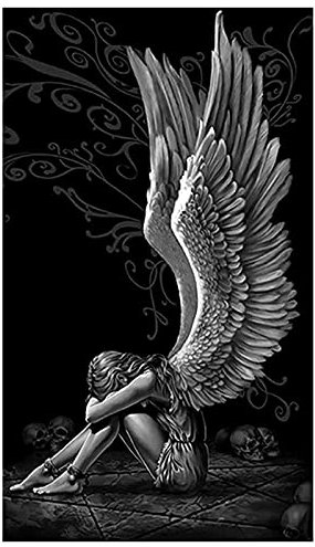 PAKEY Wall Art Poster Angels And Wing Posters Prints Abstract Canvas Painting Wall Art Pictures, Fabulous Wall Hanging Artwork For Living Room Bedroom Decor 40x80cm