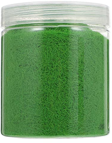 IMIKEYA 1 Moosrasenpulver Geländebau Modellbau Wild Streugras Springschwänze Modellbau Rasen Streu Statisches Gras Diorama Modellbau Dekomatten Grünes Dekor Nylon Falsches Moos Graspulver