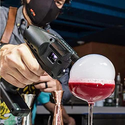 UIBAO Outil Générateur De Fumée,Infuseur De Fumée De Cocktail,Pistolet à Bulles Fumé Portatif,Aucune Flamme Nue Requise,Fumoir De Cuisine,pour Viande Saumon Boisson Fromage Barbecue