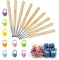 9 Teiliges Häkelset Mit Holzschaft Leichtes Häkelnadel Set Rutschfeste Crochet Hook Set Mit 9 Maschenmarkierer Für Arthritische Hände Anfänger Und Kinder (2.0/2.5/3.5/4.0/4.5/5.0/5.5/6.0mm)