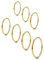 Milacolato 1mm Edelstahl Stapelringe für Damen | Dünne Goldene Glattbandringe | Kombinierbare Knöchelringe Daumen Pinky Midi Ringe Größe 3/4/5/6/7/8/9 Gold