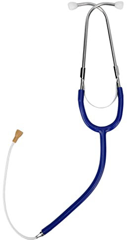 Klassisches Stethoskop, Professionelles Hörgeräte-Stethoskop Zum Testen, Rutschfester Sitz Im Ohr, Weiche Schläuche Und Genaue Sonden, Ideal Für Audiologen Und Musikbegeisterte(Navy blau)