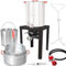 GasOne Truthahn-Fritteuse, 30 QT Herd-Set und 10 QT Fischfritteuse, Fischkocher, Dampfgarer, Komplett-Set, schwarz