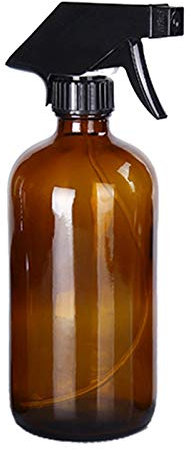 Obahdirry 6 de vidrio marrón para líquido, botella dividida, botella no sellada con cabezal de pulverización