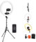 NEEWER Professionelles Ringlicht mit Ständer und Telefonhalter, 18 dünn, 45W 2900K-7000K TLCI98, Fernauslöser und App Steuerung, weichere Beleuchtung für Make up Live Stream TikTok, RP18B Pro Schwarz