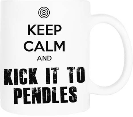 Kick It To Pendles Keramiktasse, Weiß, Klassische Tasse