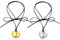 2 Pezzi Collana Girocollo a Cuore Gioielli Elegante Fiocco Intrecciato Catena Regolabile in Velluto Collana con Ciondolo a Cuore Grande per Ragazze e Donne