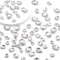 COMNICO White Sew on Rhinestones 105 PCS Mixed Shapes Glass Sew on Crystal Gems Mental Flatback Claw Gemstones for Jewelry Crafts Clothes Shoes