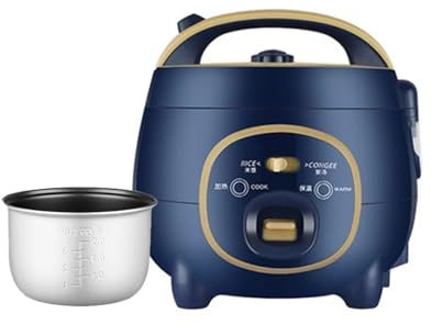 Olla arrocera eléctrica for el hogar, Mini vaporera multifunción de 1,8 L for calentar alimentos, olla de cocina automática inteligente for sopa y comida