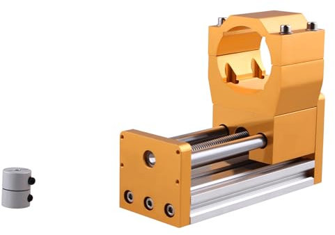 GIVIHGETI Z-Achsen Modul Spindelmotorhalterung mit vorgefertigten Löchern, Durchmesser 52 mm, 85mm Hub, Schraubschieber, Linearführung, lineares Z-Achsen-Modul für 300W, 500W, Oberfräse, Gleitmodul
