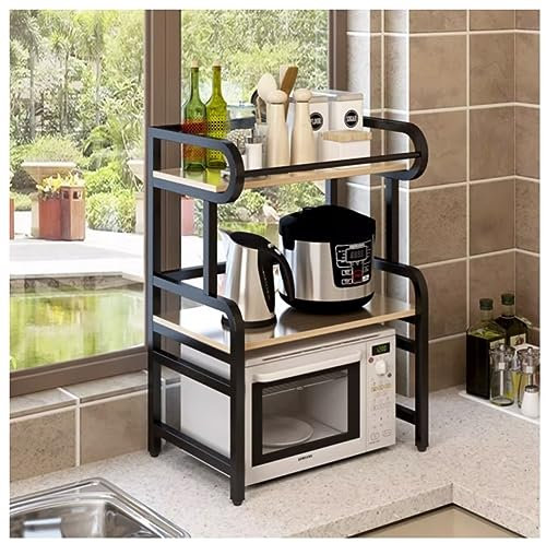 SFNIOKFG Rejilla para Horno microondas, Soporte para microondas, Cocina, Rejilla para Horno microondas, Rejilla Ajustable para microondas, Olla arrocera, Soporte de Almacenamiento para Horn