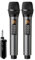 summina Wireless Microphone System with Handheld Mic UHF Dynamic Microphones for Home Cinemas Karaoke Church Speech Wedding Party Singing Plug and Play Rechargeable (with 2 Microphones)