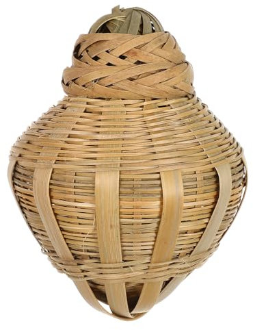 INOOMP 1stück Tragbarer Bambus-käfig Für Insekten Rundes Aufbewahrungskörbchen Für Grillen Und Heuschrecken Umweltfreundliches Handgefertigtes Design Für Naturfreunde