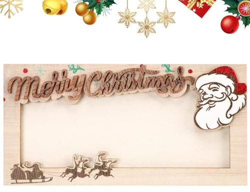 Porte-espèces de Noël, cartes de Noël amusantes | Porte-monnaie en bois pour amis, famille, vacances