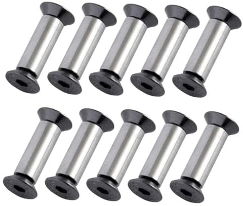 Generic 10 Pieces Knife Making Handle Bolt Knife Handle Plate Fastening Screws Knives Screw Rivets