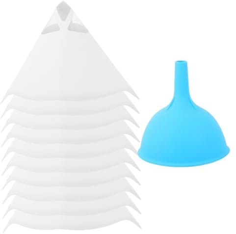 NIYANGLE 3D Printer Resin Strainer Kit Thick Paper Filter Silicone Funnel Accessory for SLA