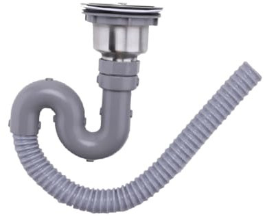 CANIGHT Fallrohr Für Waschbecken Kanal Und Spülbeckenabfluss Flexibler Abfluss Mit Schlauch Robust Und Langlebig