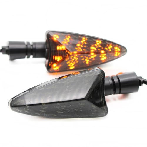 Zndtonone 2 Stück Blinker für Triumph Daytona 675 Tiger 800 1050 Speed Triple Street Triple Motorrad vorne oder hinten Blinker LED Lichter 1 Paar
