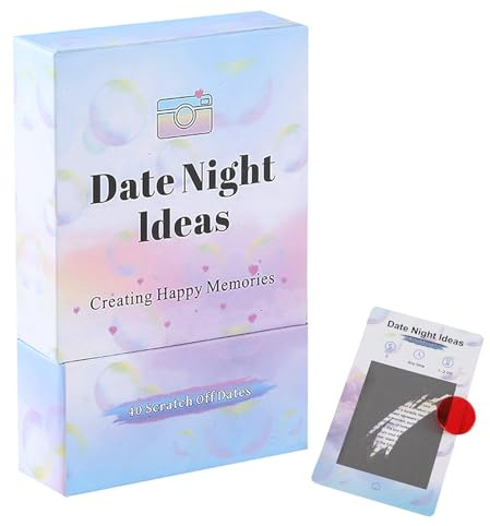 40 Stück Date-Nacht-Ideen Rubbelkartenspiele für Paare, Date-Nacht-Ideen für Paar-Spiele, einzigartige Paar-Geschenkideen für ihn, sie, Valentinstagsgeschenke, Freund, Freundin, Ehemann, Ehefrau,