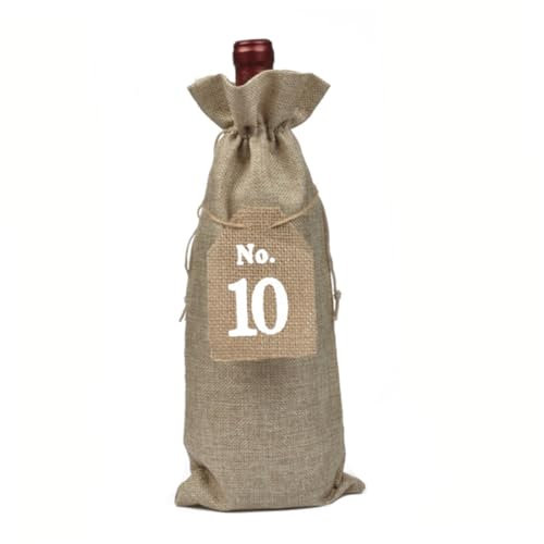 HOLIDYOYO 20pièces Sacs pour Bouteille De Vin avec Cordon De Serrage Et Étiquette Décorative Lot pour Fête Mariage Noël Anniversaire pour Bouteille De Standard