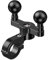 sodeber IP67 Motorcycle Phone Mount Secure Knob Lock Double Socket Arms Aluminium Base For 3.5 6.1 Cellphones