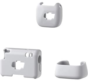 Funda protectora de silicona portátil para mini micrófono DJI MIC, color sólido, a prueba de golpes, impermeable, funda protectora de micrófono inalámbrico (1 TX+1 RX Set gris)