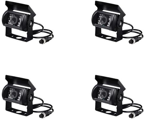 Kabellose Rückfahrkamera 4X Auto Rückansicht Monitor Upgrade 700Tvl Ccd 18 Ir Rückfahr Kamera 12/24V Für LKW Für Caravan Bus Einparkhilfe Kamera