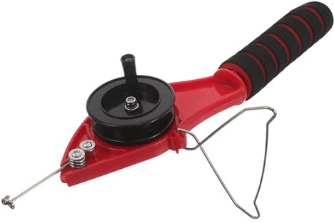 DECORNIJIA Mini Ice Fishing Rod Perch Ice Rod Pocket Pen Gear Red