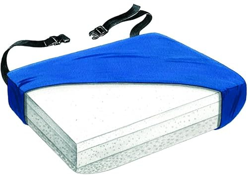 Skil-Care Tri-Foam Gel-Infused Visco Cushion, 22 W x 18 D x 4 H, Advanced Pressure Relief for Improved Skin Integrity, 754839