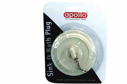 apollo THE HOUSEWARES BRAND Sink and Bath Plug, Multi-Colour, 13.6x10.6x3.4, 9923
