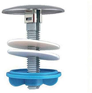 Copriforo in plastica per lavabo-bidet d.55 cromo