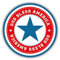 Star God Bless America Slogan Hochwertigen Auto-Autoaufkleber 12 x 12 cm