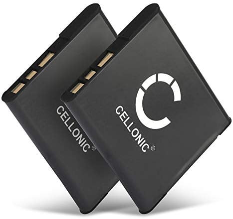 CELLONIC, Battery for Camera, compatible with Sony Cyber-shot DSC-W530, DSC-W730, DSC-W830 (3.7V, 580mAh) 2 Pieces