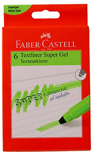Faber-Castell Gel Textliner – 6 Stück (grün)