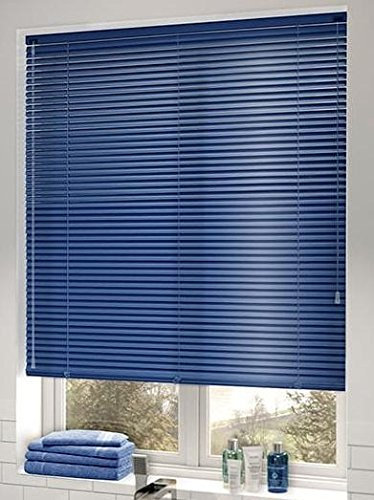 Venecianas Aluminio 25mm. Color Azul. Medidas 50cm x 80cm. Elija una Medida Superior aproximada y contactaremos para su Ajuste sin Cargo.